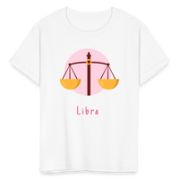 Thumbnail for Kids' Astro Toon Libra T-Shirt - white