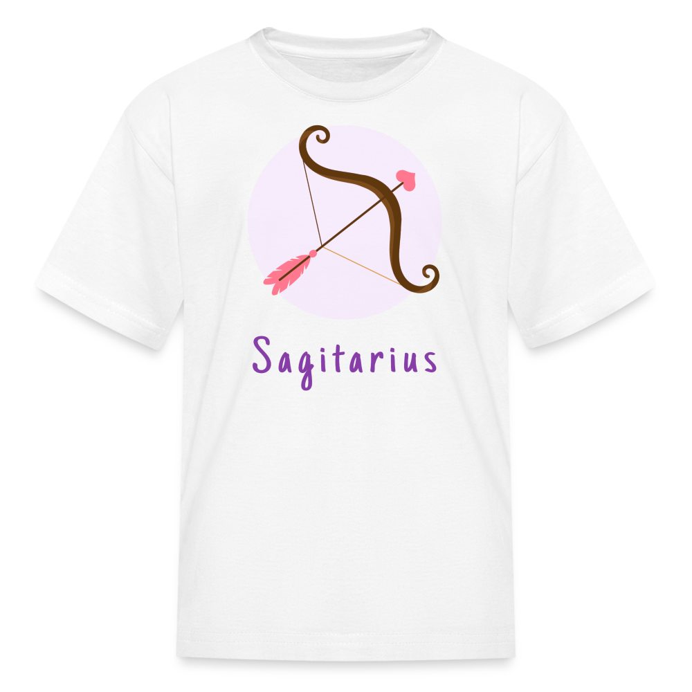 Kids' Astro Toon Sagittarius T-Shirt - white