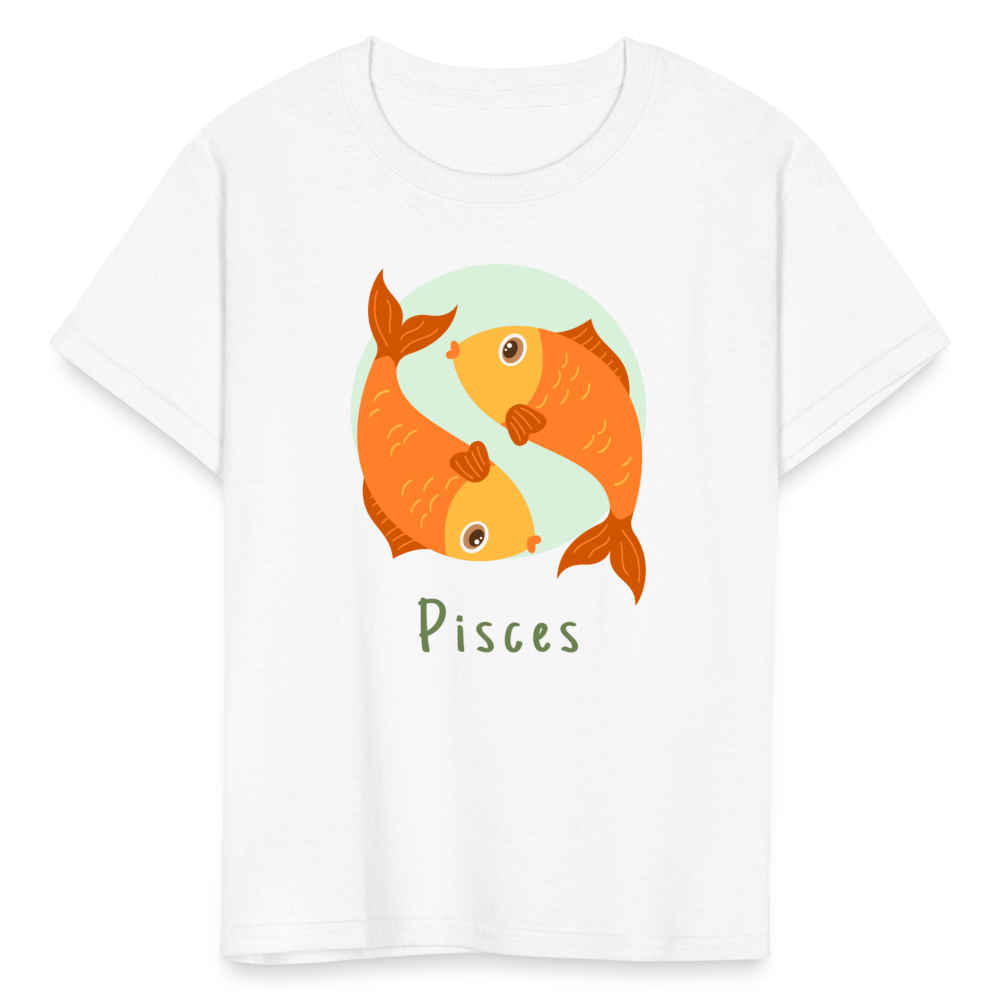 Kids' Astro Toon Pisces T-Shirt - white