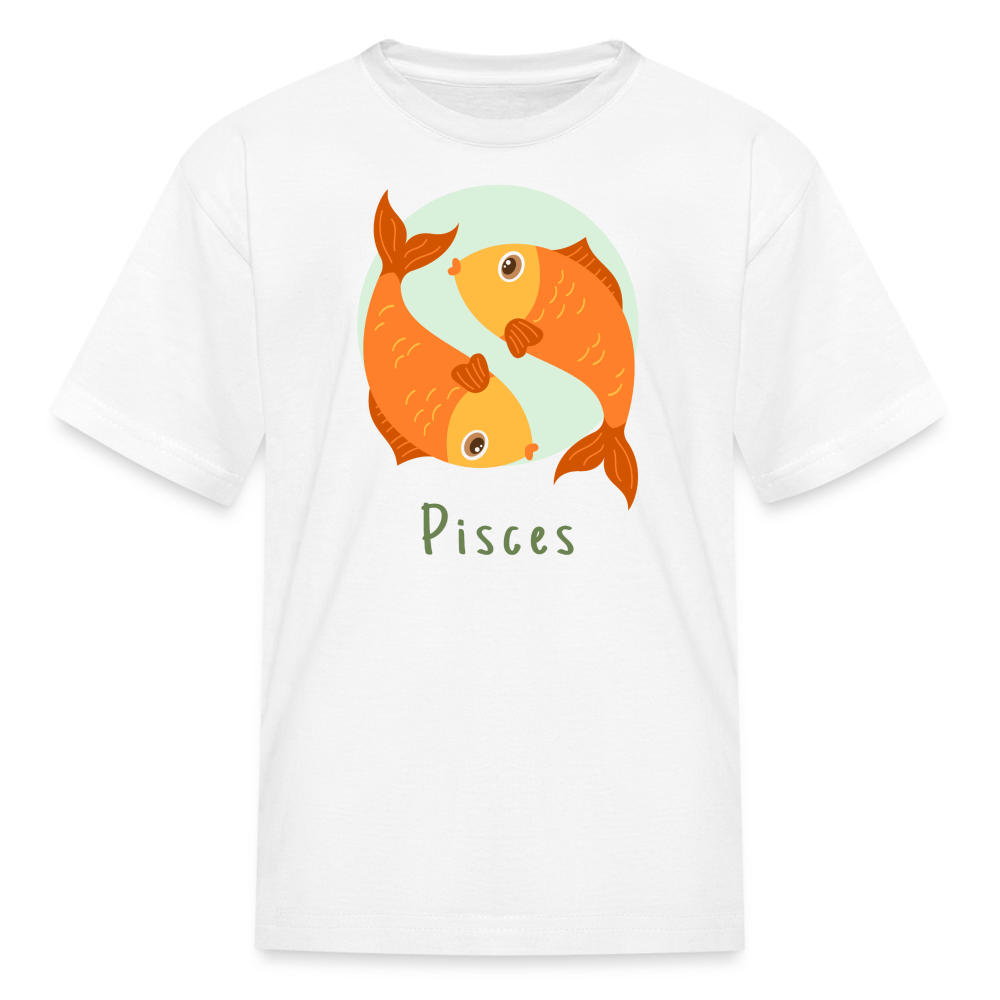 Kids' Astro Toon Pisces T-Shirt - white