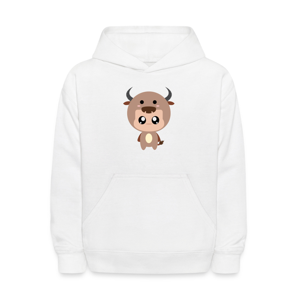 Kids' Bobbly Taurus Hoodie - white