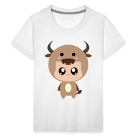 Thumbnail for Kids' Bobbly Taurus Premium T-Shirt - white
