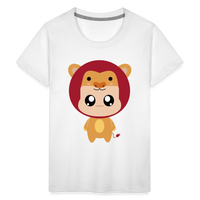 Thumbnail for Kids' Bobbly Leo Premium T-Shirt - white