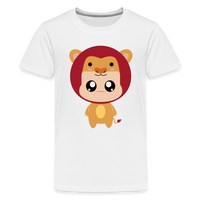 Thumbnail for Kids' Bobbly Leo Premium T-Shirt - white