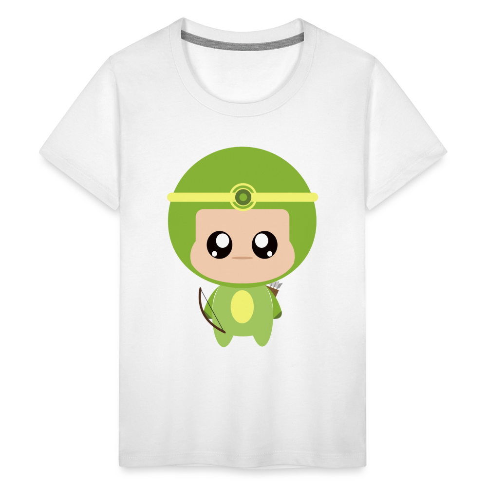 Kids' Bobbly Sagittarius Premium T-Shirt - white