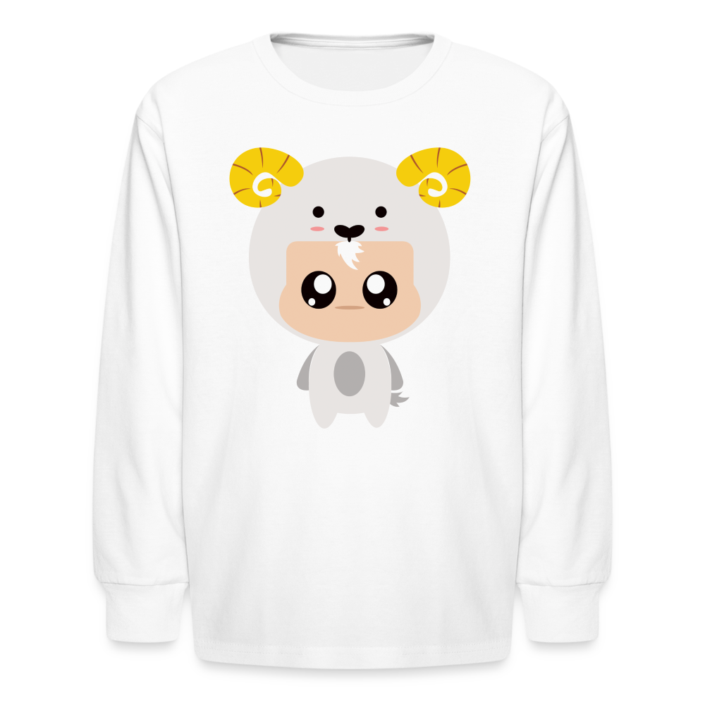 Kids' Bobbly Aries Long Sleeve T-Shirt - white