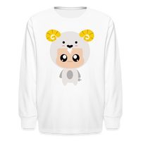 Thumbnail for Kids' Bobbly Aries Long Sleeve T-Shirt - white