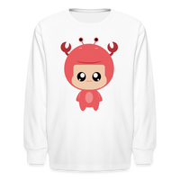 Thumbnail for Kids' Bobbly Cancer Long Sleeve T-Shirt - white