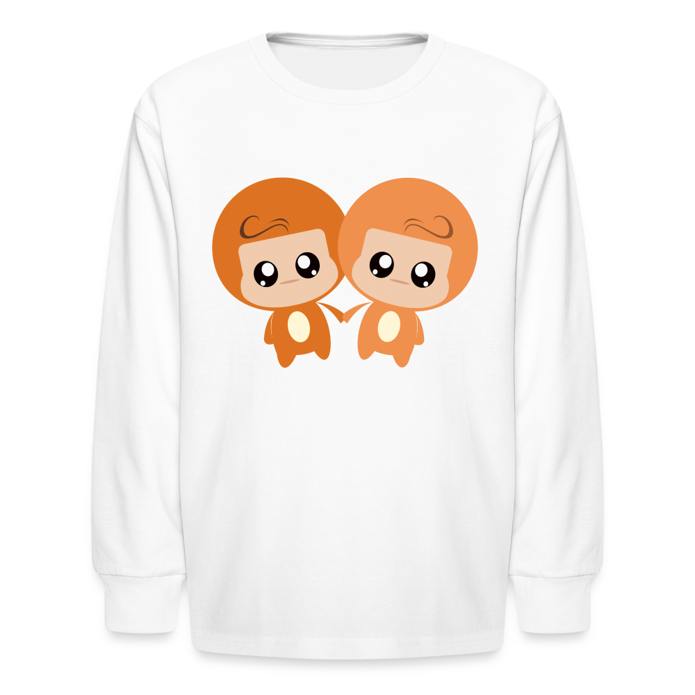 Kids' Bobbly Gemini Long Sleeve T-Shirt - white