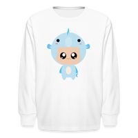 Thumbnail for Kids' Bobbly Pisces Long Sleeve T-Shirt - white