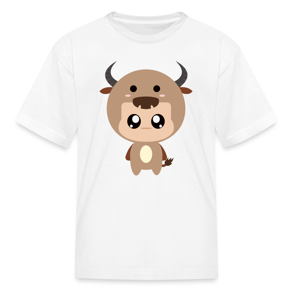 Kids' Bobbly Taurus T-Shirt - white