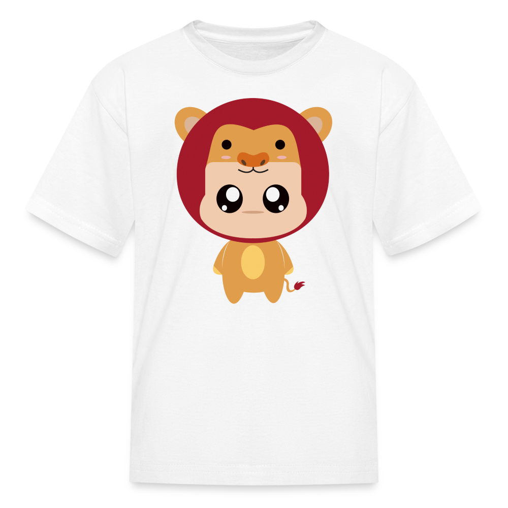 Kids' Bobbly Leo T-Shirt - white