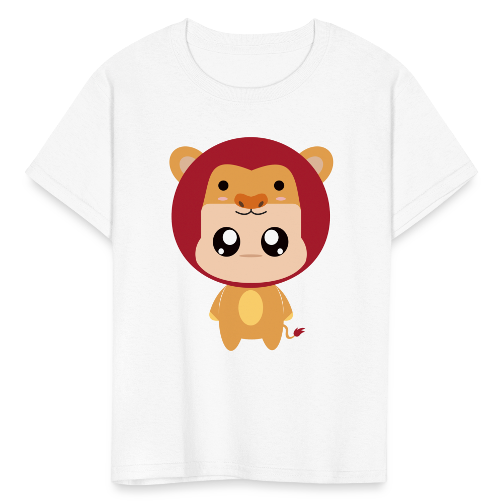 Kids' Bobbly Leo T-Shirt - white