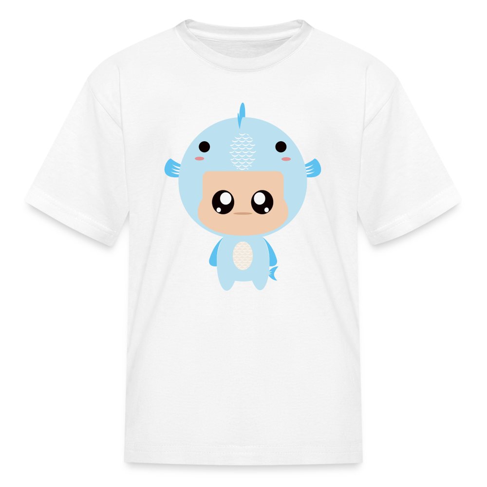 Kids' Bobbly Pisces T-Shirt - white