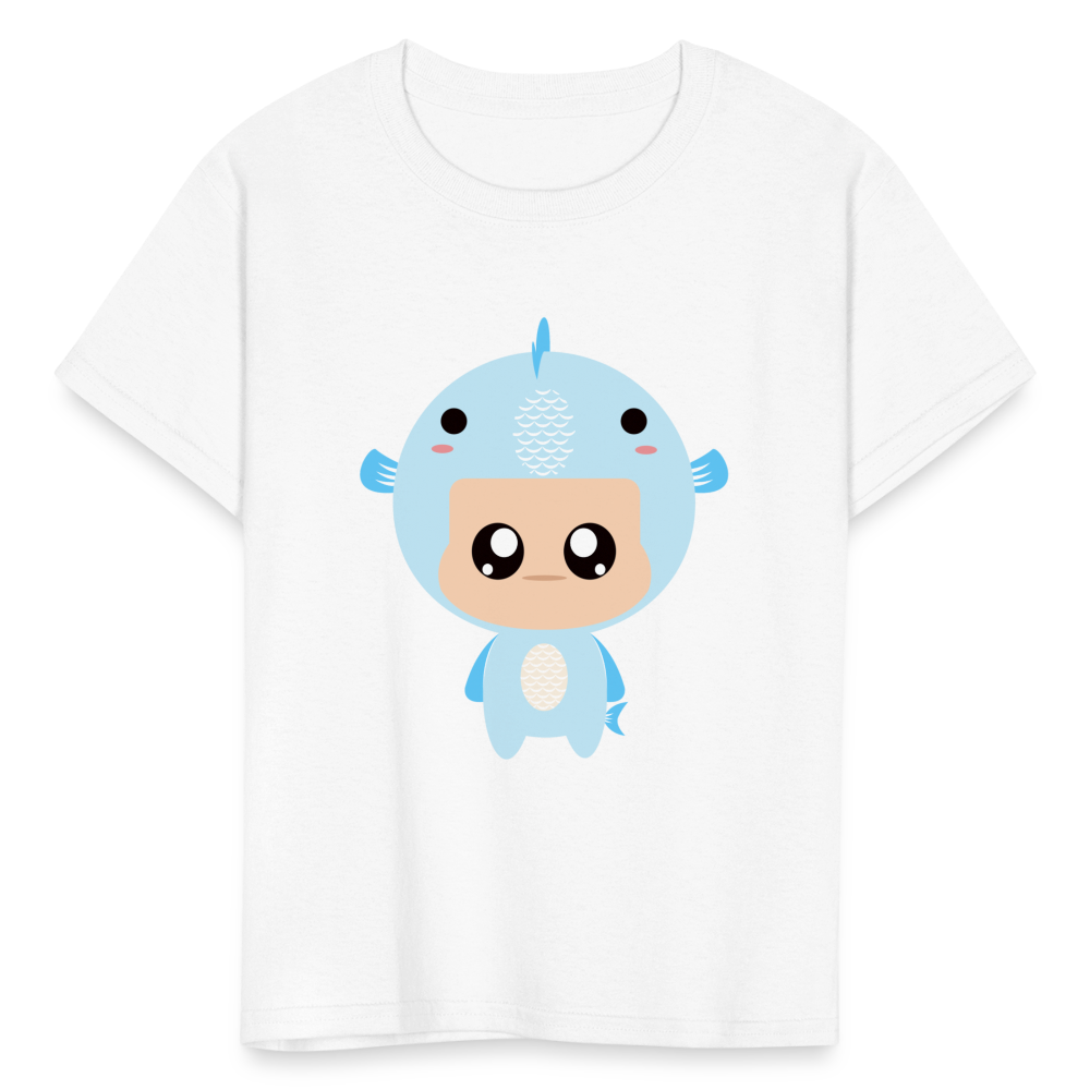 Kids' Bobbly Pisces T-Shirt - white