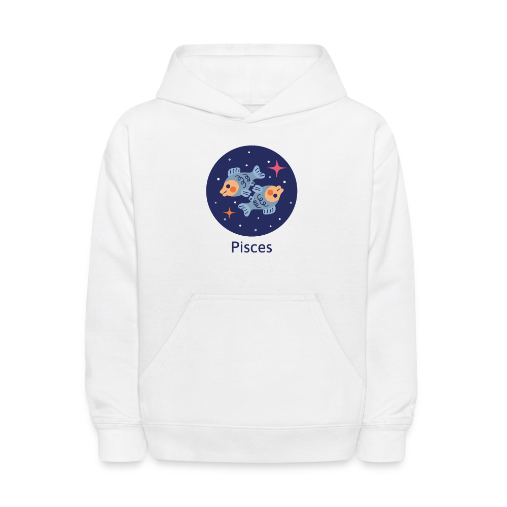 Kids' Bluey Pisces Hoodie - white