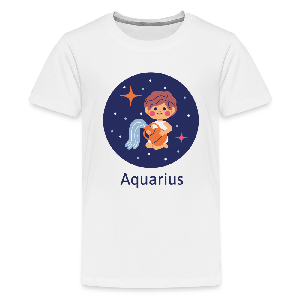 Kids' Bluey Aquarius Premium T-Shirt - white