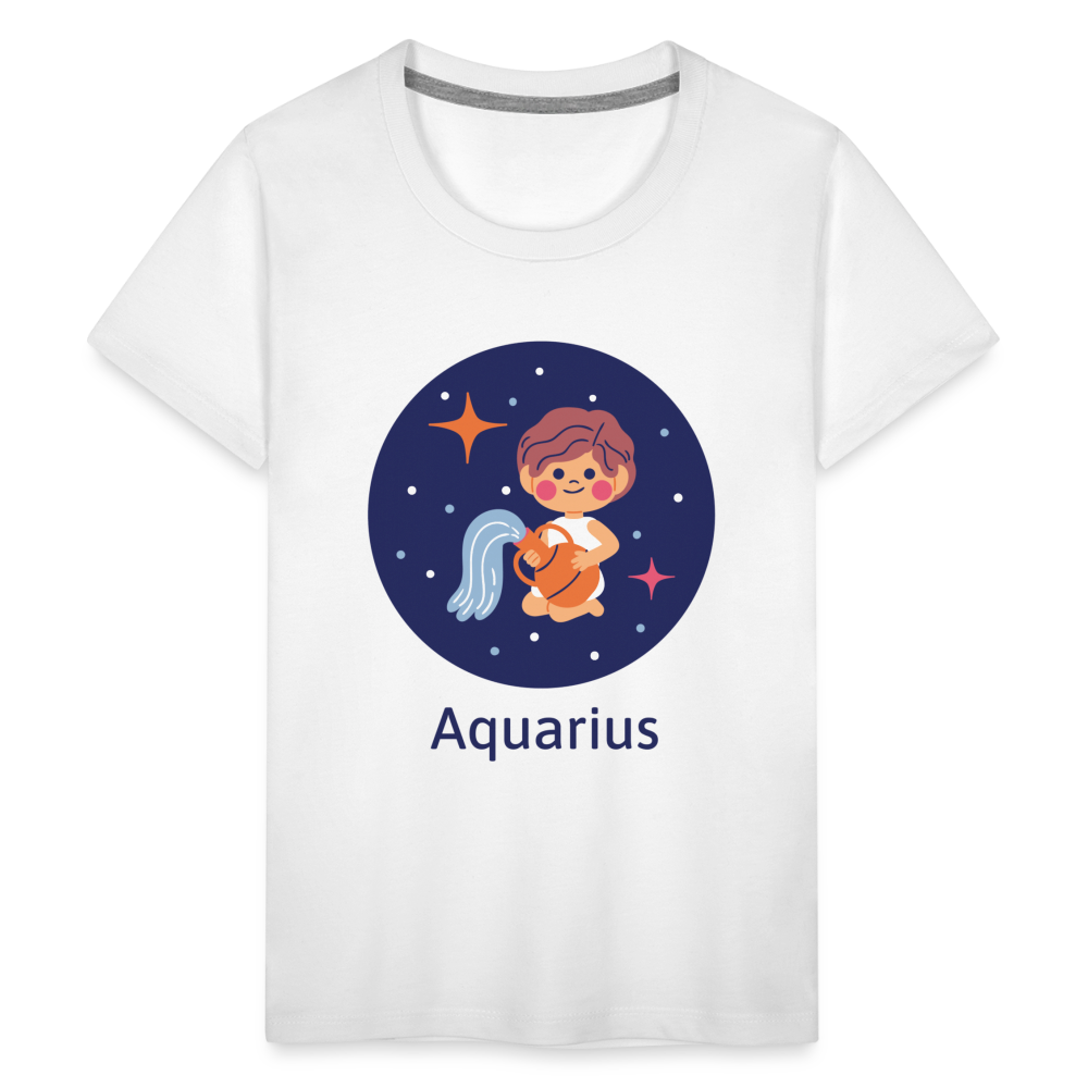 Kids' Bluey Aquarius Premium T-Shirt - white