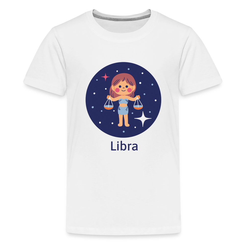 Kids' Bluey Libra Premium T-Shirt - white