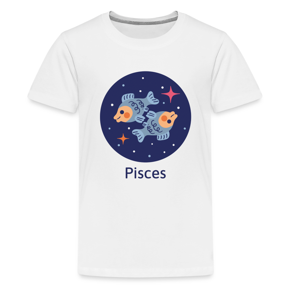 Kids' Bluey Pisces Premium T-Shirt - white