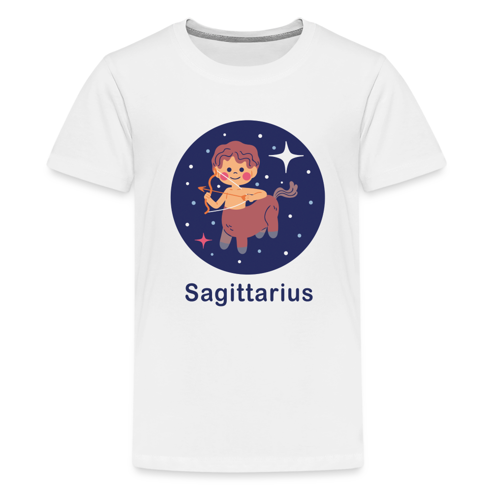 Kids' Bluey Sagittarius Premium T-Shirt - white