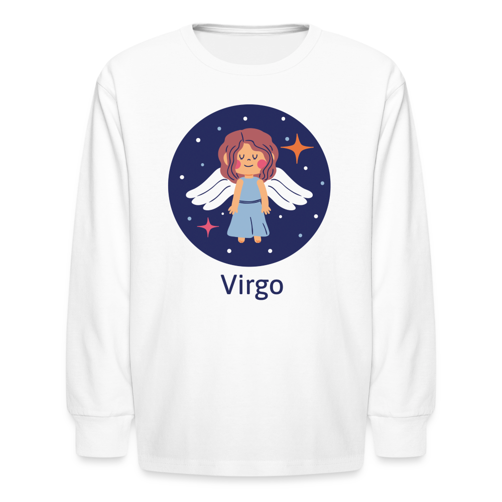 Kids' Bluey Virgo Long Sleeve T-Shirt - white