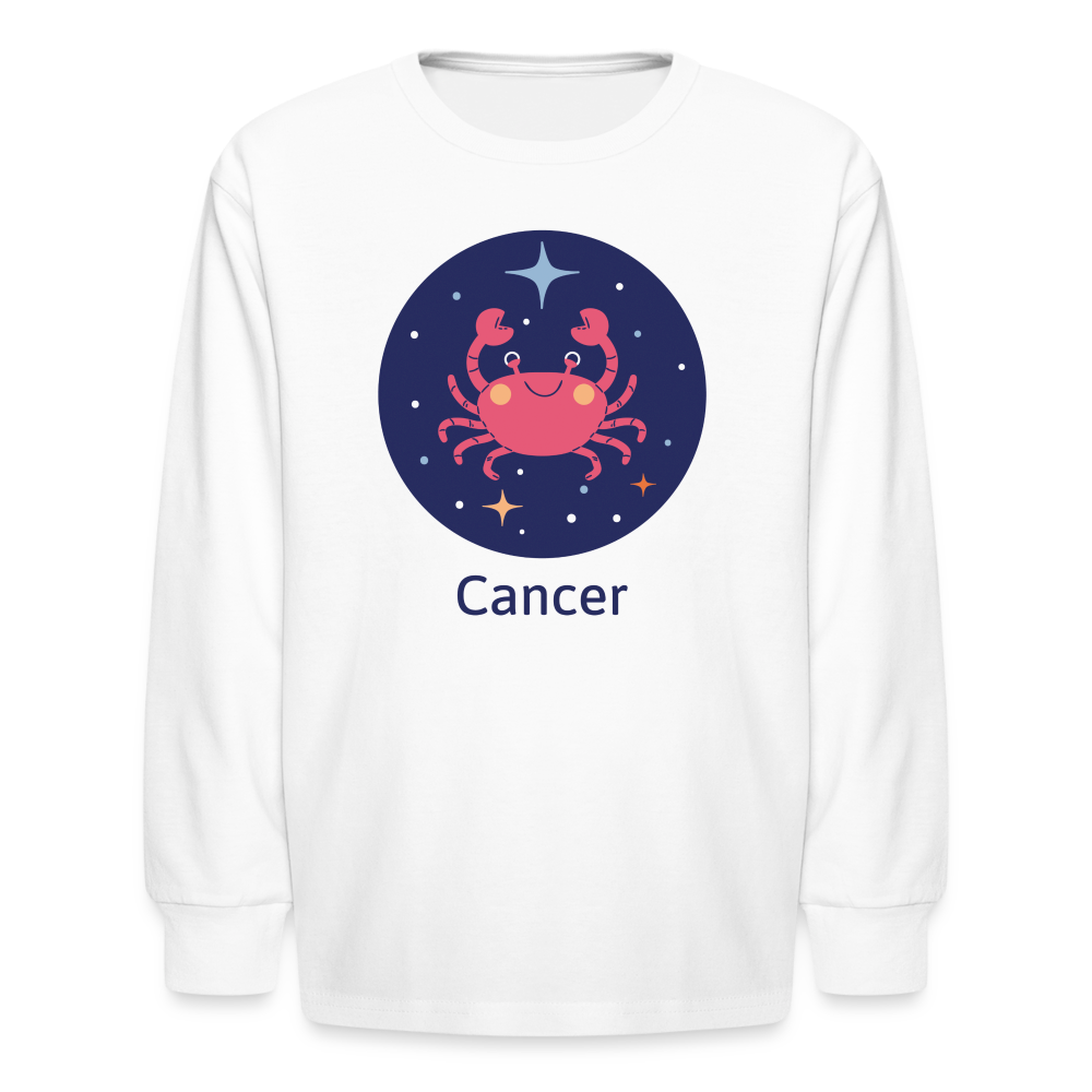 Kids' Bluey Cancer Long Sleeve T-Shirt - white