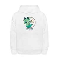 Thumbnail for Kids' Cartoony Capricorn Hoodie - white