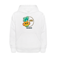 Thumbnail for Kids' Cartoony Aquarius Hoodie - white