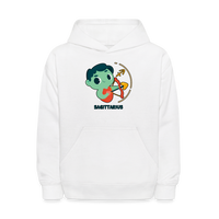 Thumbnail for Kids' Cartoony Sagittarius Hoodie - white