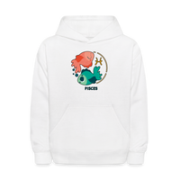 Thumbnail for Kids' Cartoony Pisces Hoodie - white