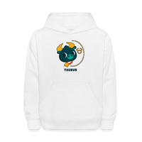 Thumbnail for Kids' Cartoony Taurus Hoodie - white