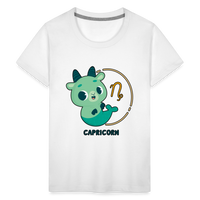 Thumbnail for Kids' Cartoony Capricorn Premium T-Shirt - white