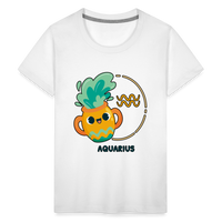 Thumbnail for Kids' Cartoony Aquarius Premium T-Shirt - white