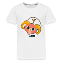 Thumbnail for Kids' Cartoony Aries Premium T-Shirt - white