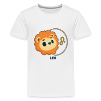 Thumbnail for Kids' Cartoony Leo Premium T-Shirt - white