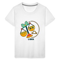 Thumbnail for Kids' Cartoony Libra Premium T-Shirt - white