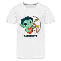 Thumbnail for Kids' Cartoony Sagittarius Premium T-Shirt - white