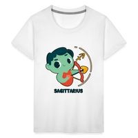 Thumbnail for Kids' Cartoony Sagittarius Premium T-Shirt - white