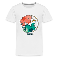 Thumbnail for Kids' Cartoony Pisces Premium T-Shirt - white