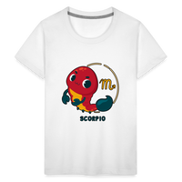 Thumbnail for Kids' Cartoony Scorpio Premium T-Shirt - white
