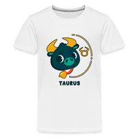 Thumbnail for Kids' Cartoony Taurus Premium T-Shirt - white