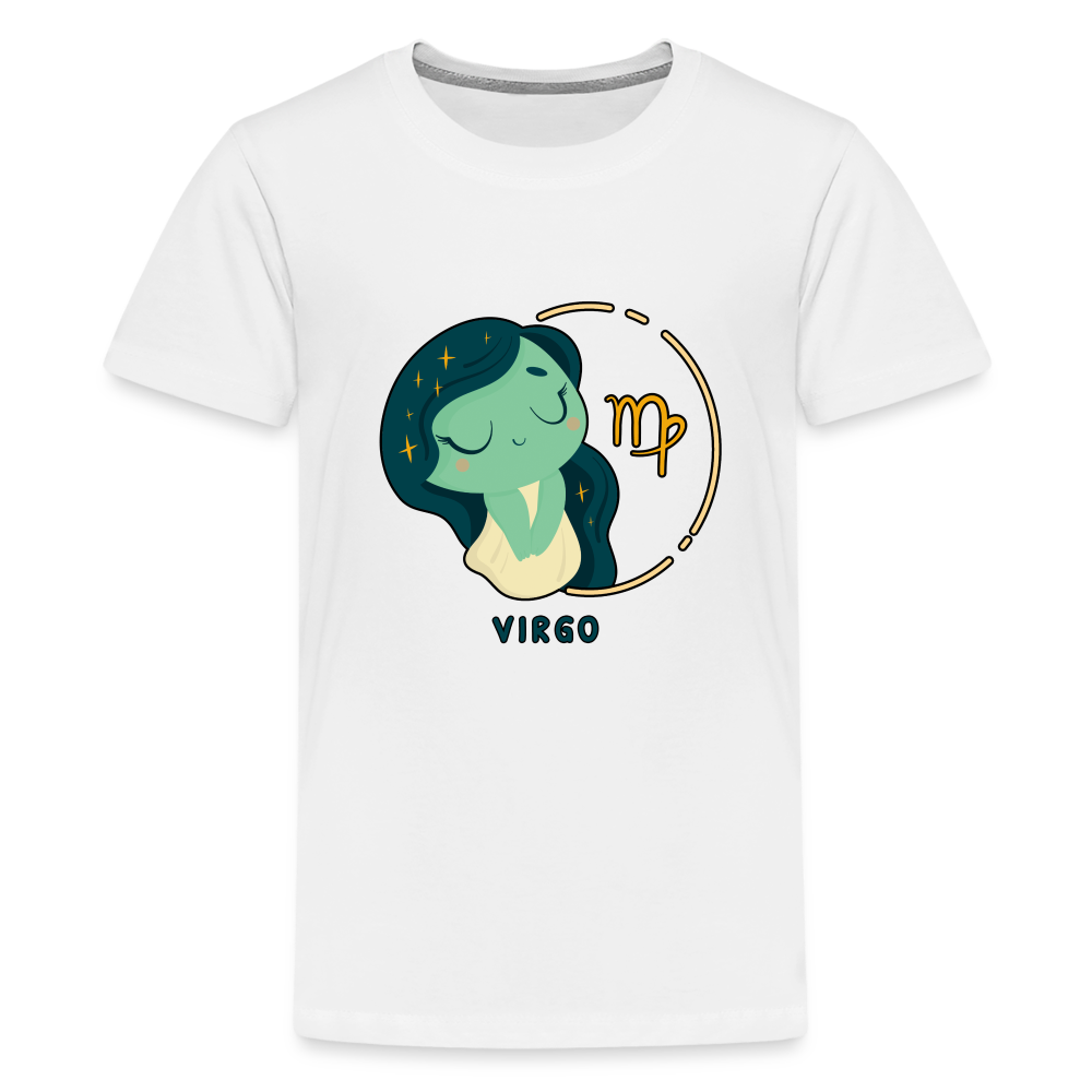 Kids' Cartoony Virgo Premium T-Shirt - white