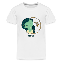 Thumbnail for Kids' Cartoony Virgo Premium T-Shirt - white