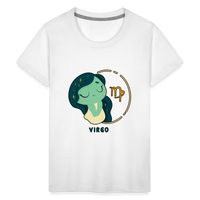 Thumbnail for Kids' Cartoony Virgo Premium T-Shirt - white