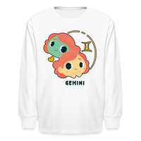 Thumbnail for Kids' Cartoony Gemini Long Sleeve T-Shirt - white