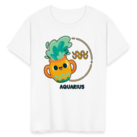 Thumbnail for Kids' Cartoony Aquarius T-Shirt - white