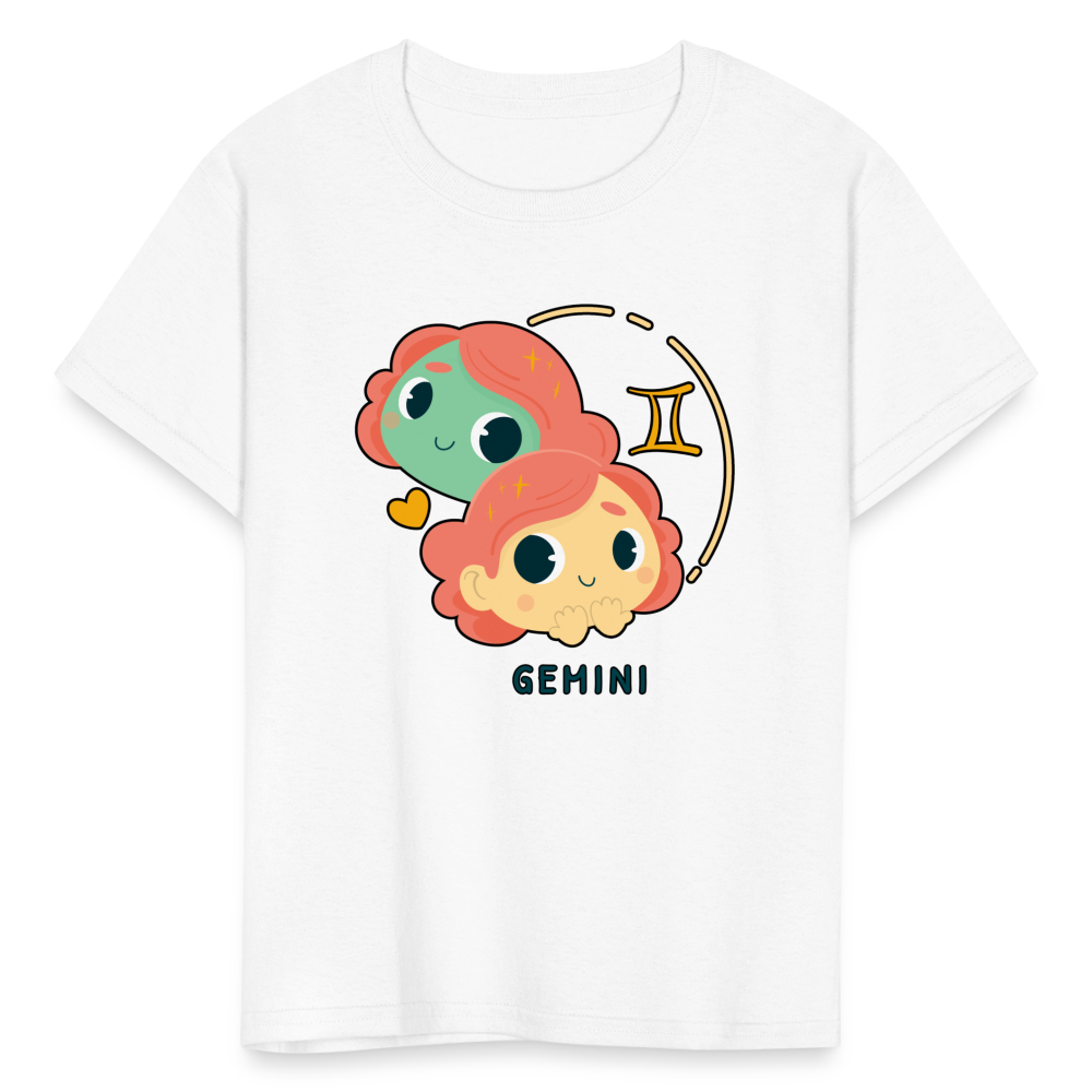Kids' Cartoony Gemini T-Shirt - white
