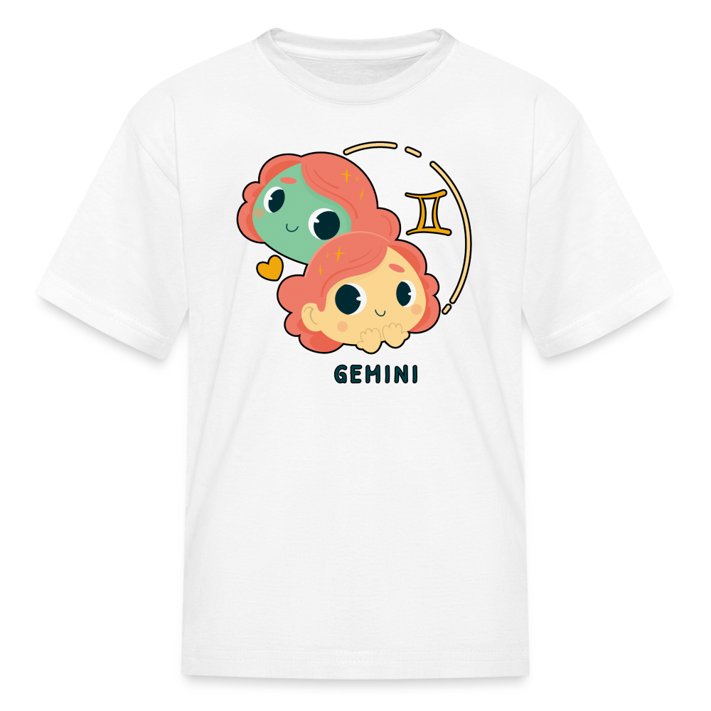 Kids' Cartoony Gemini T-Shirt - white