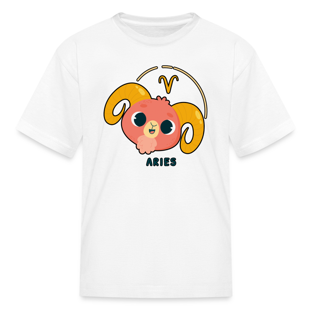 Kids' Cartoony Aries T-Shirt - white